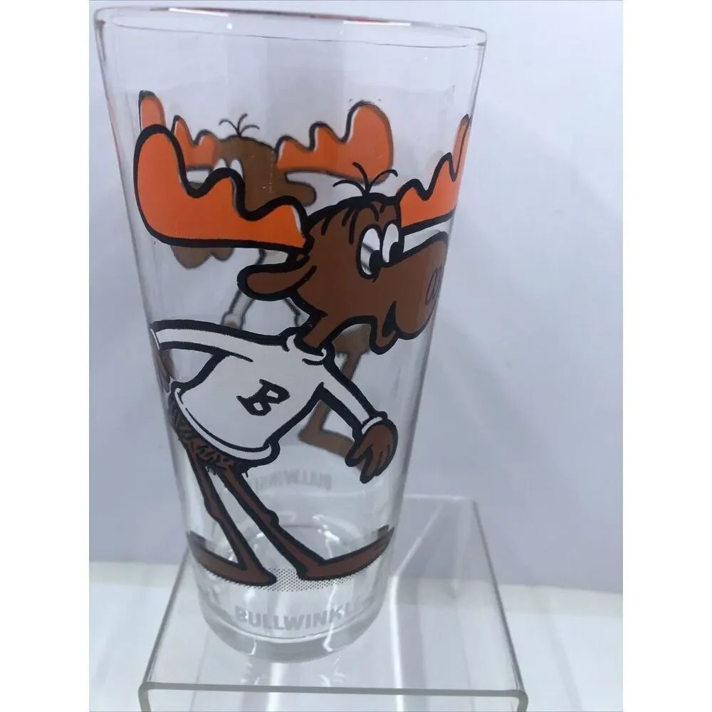 Bullwinkle 1970s Vintage Pepsi Collector Series Drinking Glass
